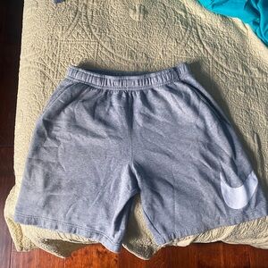 Nike Gray Athletic Shorts with Elastic Waistband